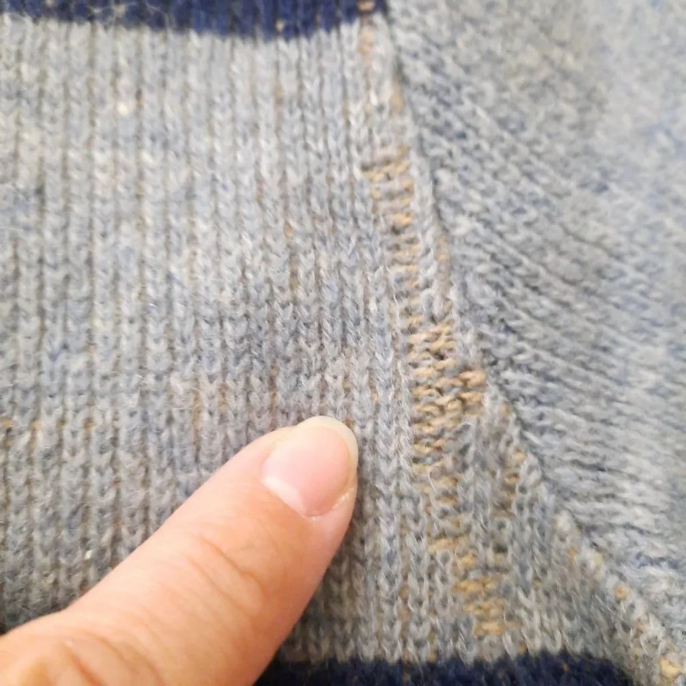 Vintage Pendleton Sweater‎ Men's size Medium small Blue Diamond argyle Wool READ
